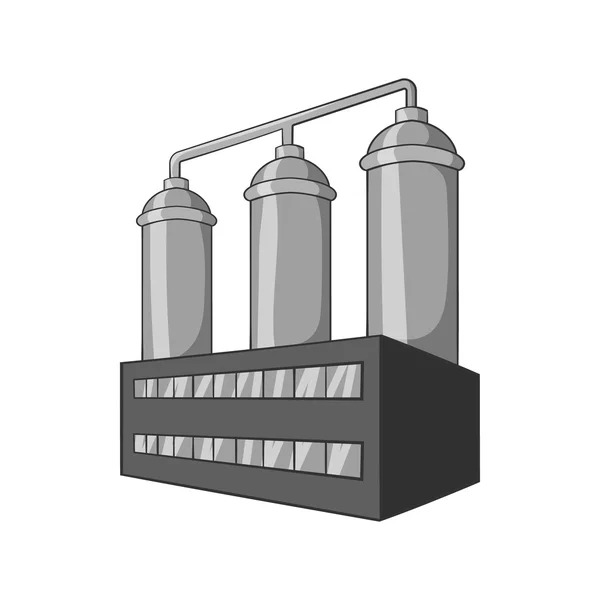 Icono de preparación de mosto, estilo monocromo negro — Vector de stock