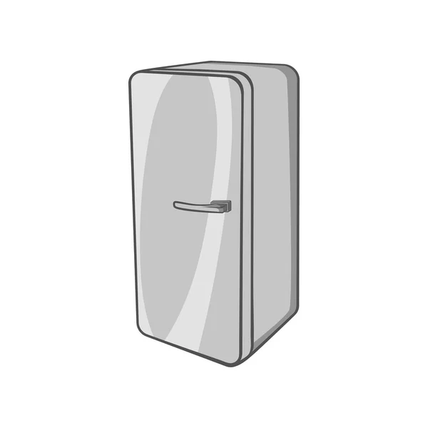 Buzdolabı simge, siyah tek renkli stil — Stok Vektör