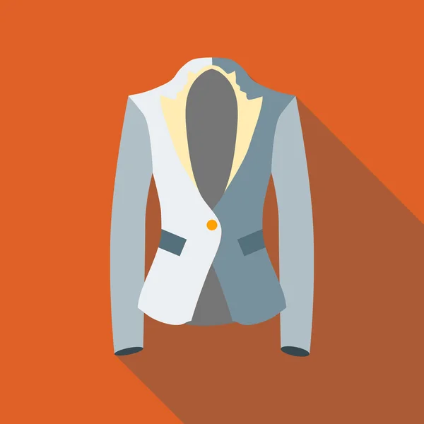 Ícone da jaqueta, estilo plano —  Vetores de Stock