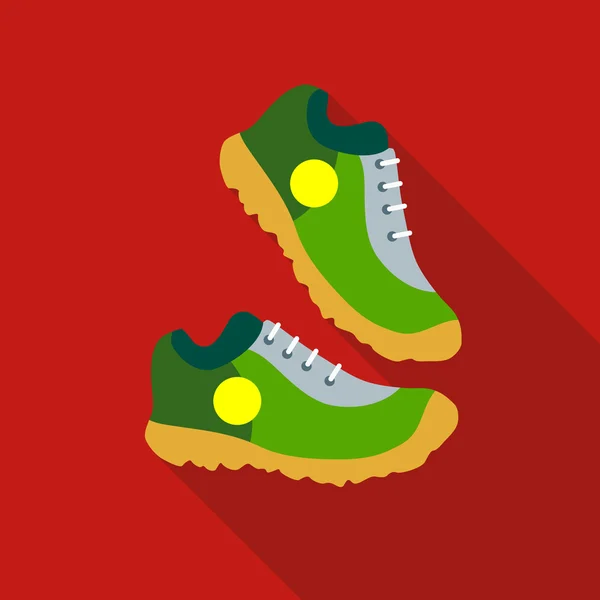 Sneakers icon, flat style — Stock Vector