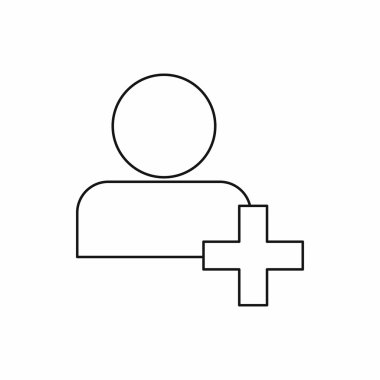 Arkadaş kişi simgesi, anahat stili ekleme