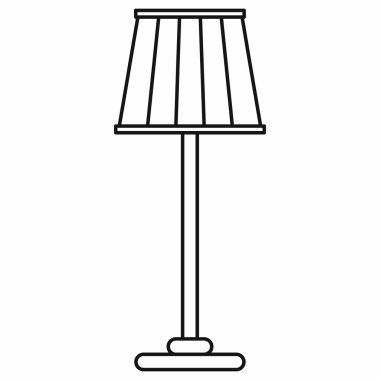 Anahat stili simgesinde zemin lambası