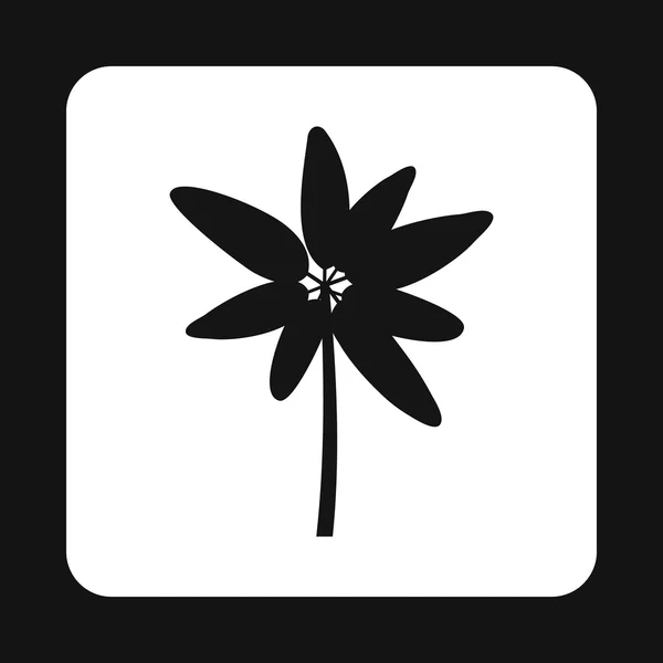 Une icône de palmier, style simple — Image vectorielle