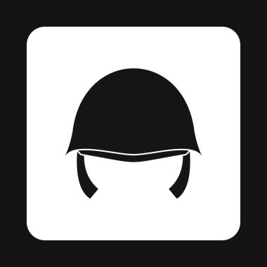 Askeri kask simgesi, basit tarzı