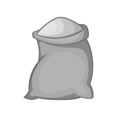 Çuval un simgesi, siyah monokrom tarzı