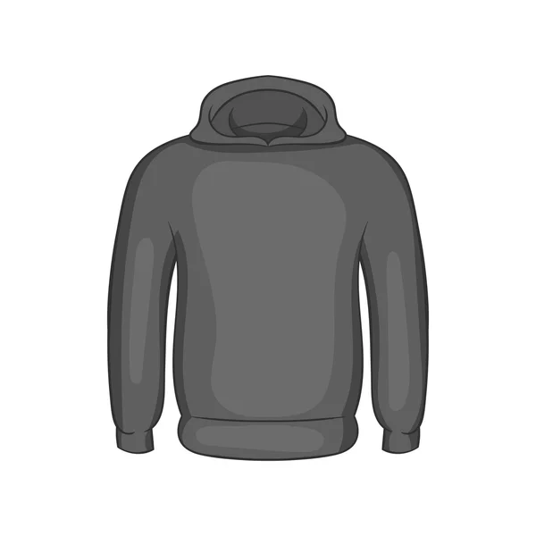 Mens vinter tröja ikon, svartvit stil — Stock vektor
