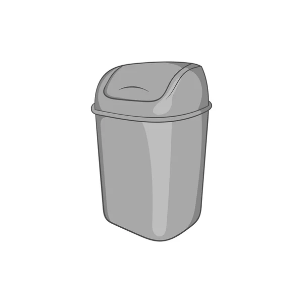 Icona della spazzatura igienica, nero in stile monocromatico — Vettoriale Stock
