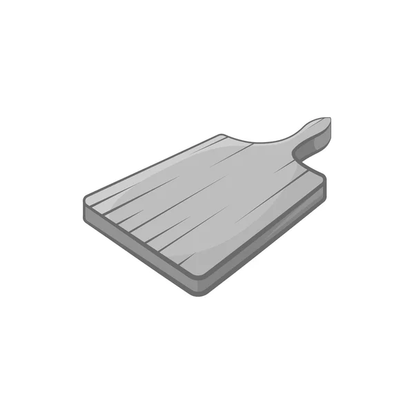 Cutting board icon, black monochrome style — Stock Vector