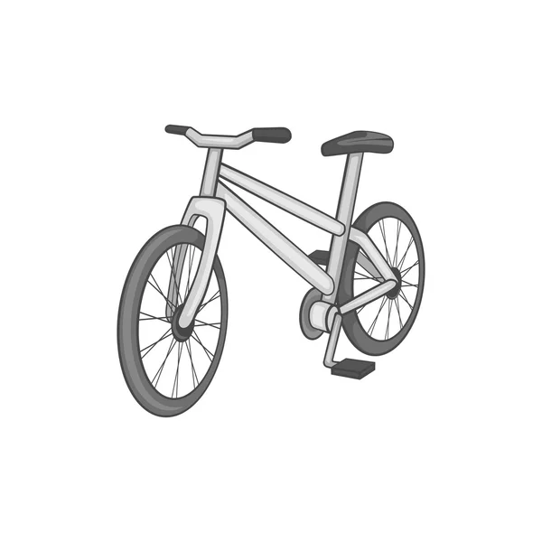 Fahrrad-Ikone, schwarzer monochromer Stil — Stockvektor