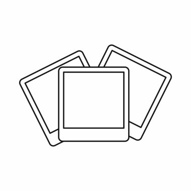 Davet düğün kartları simgesi, anahat stili