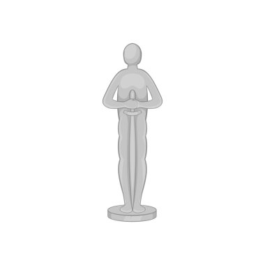 Film Ödülü simge, siyah tek renkli stil