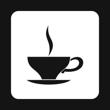 Fincan çay simgesi, basit tarzı