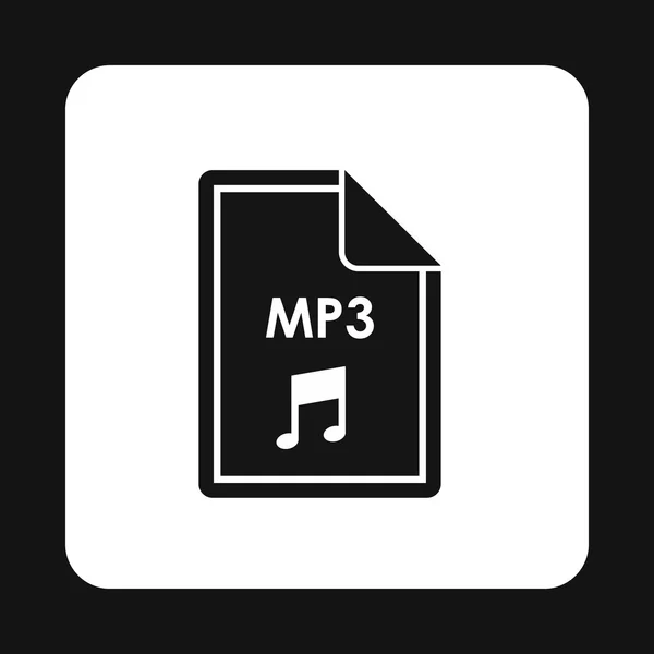 Mp3-Icon, einfacher Stil — Stockvektor