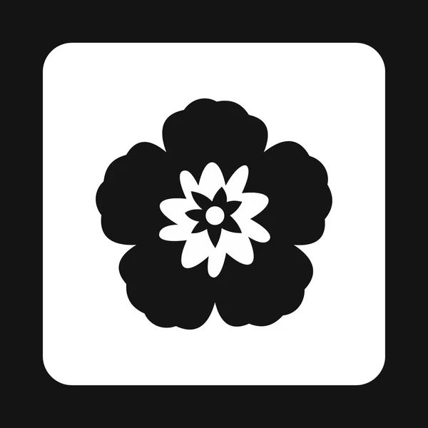 Піктограма квітки, простий стиль — стоковий вектор