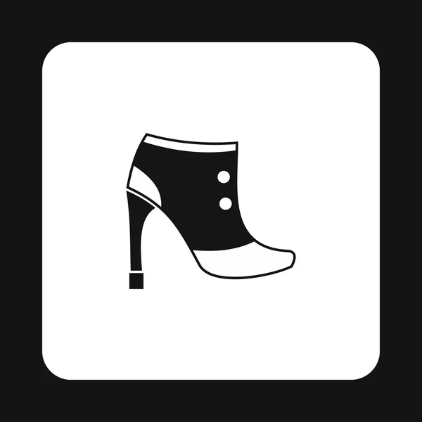 Womens boots icon, simple style — Stock Vector