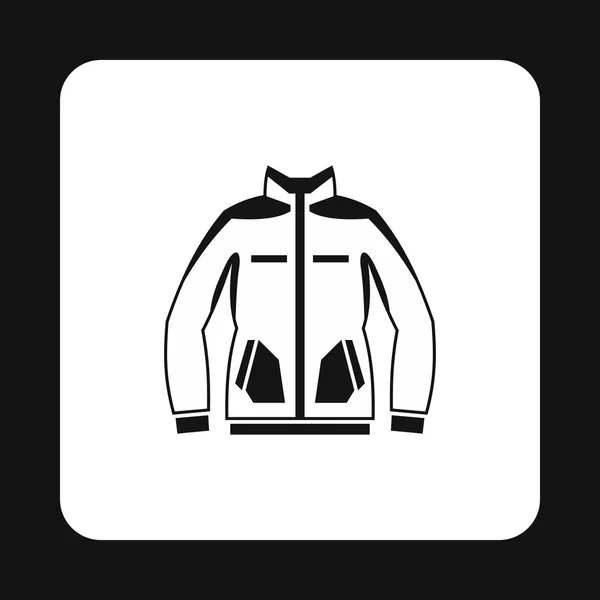 Hombres icono chaqueta de invierno, estilo simple — Vector de stock