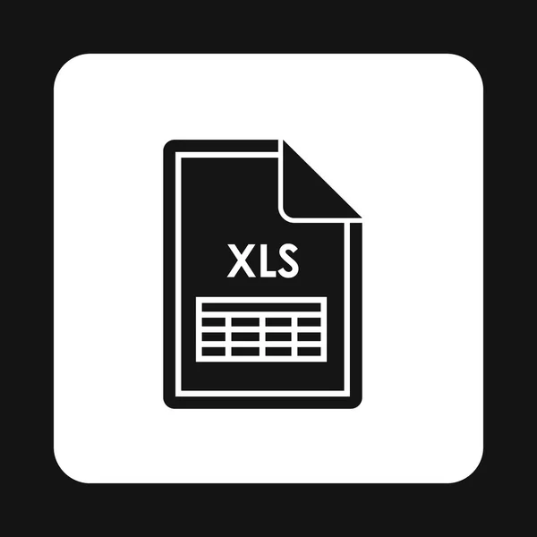 Ikona souboru Xls, jednoduchý styl — Stockový vektor