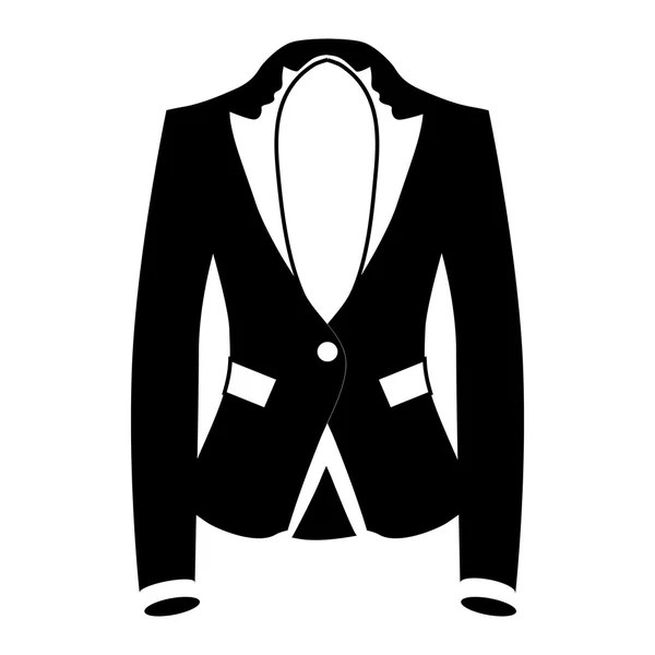 Blazer para mujer icono, estilo simple — Vector de stock