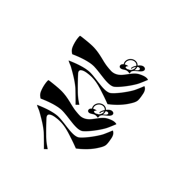 Women dressy shoes icon, simple style — Stock Vector