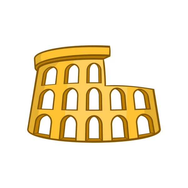 Roman Coliseum ikon, tecknad stil — Stock vektor