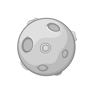 Ay simge, siyah tek renkli stil