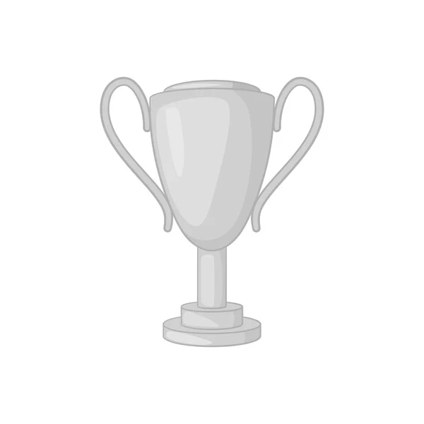 Icono de copa ganadora, estilo monocromo negro — Vector de stock