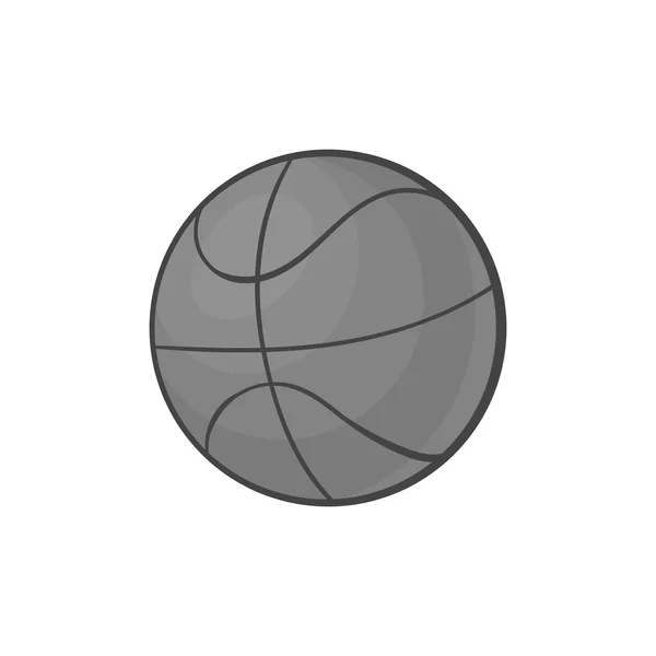 Basketbalová ikona, černomonochromatický styl — Stockový vektor