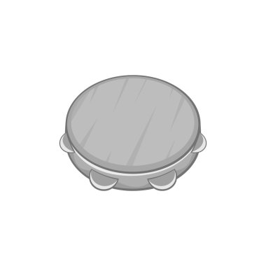 Tef simgesi, siyah tek renkli stil