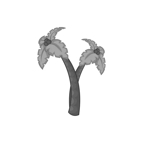 Palm stromy ikona, černá Monochromatická styl — Stockový vektor