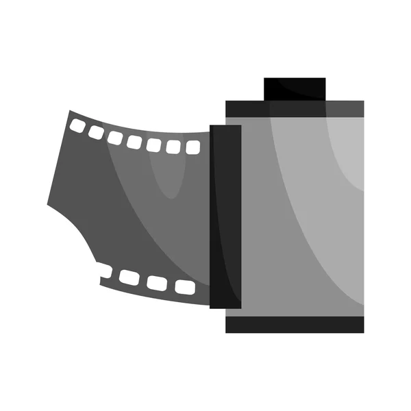 Film ikon, svart svartvit stil — Stock vektor