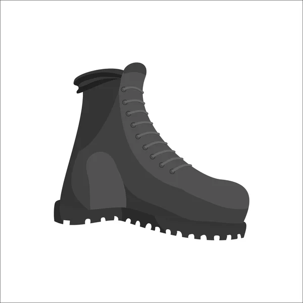 Hunting boots icon, black monochrome style — Stock Vector