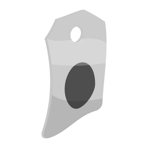 Tag-Label-Symbol, schwarz monochromen Stil — Stockvektor