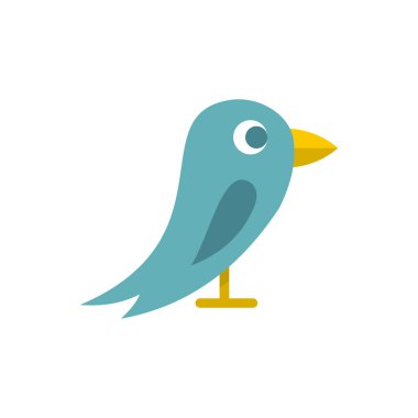 Kuş simgesi, düz stil