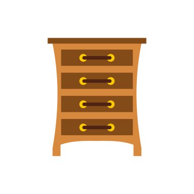 Çekmeceli simgesi, düz stil