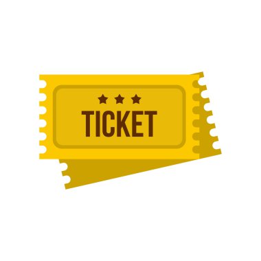 Sirk simgesi, düz stil için bilet