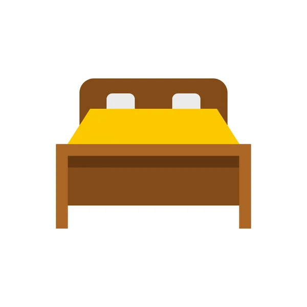 Піктограма ліжка, плоский стиль — стоковий вектор