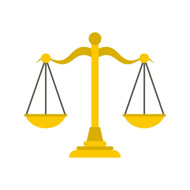 Themis Terazi simgesi, düz stil