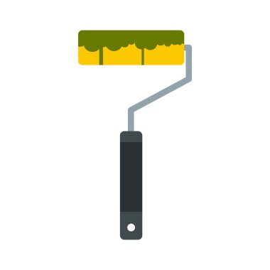 boya silindiri simgesi, düz stil