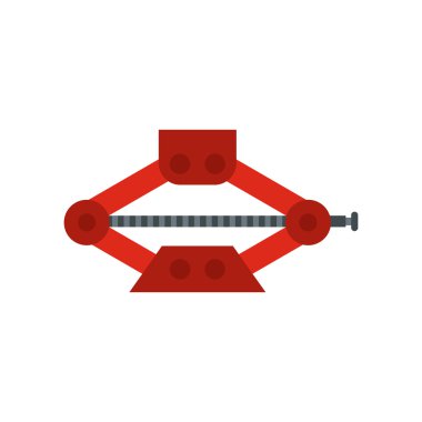 Araba jack simgesi, düz stil