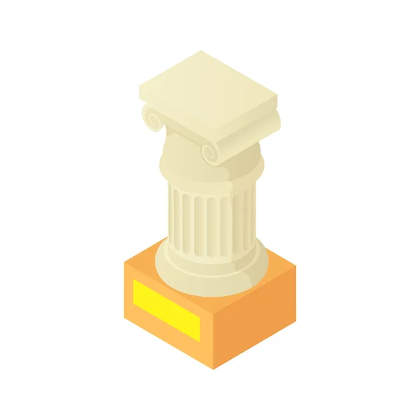 Antika kolumn pelaren ikon, tecknad stil — Stock vektor
