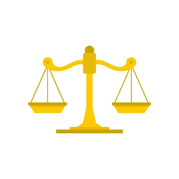 Icono de Themis libra, estilo plano — Vector de stock