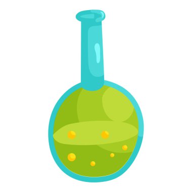 Laboratuvar cam kutsal kişilerin resmi, karikatür tarzı