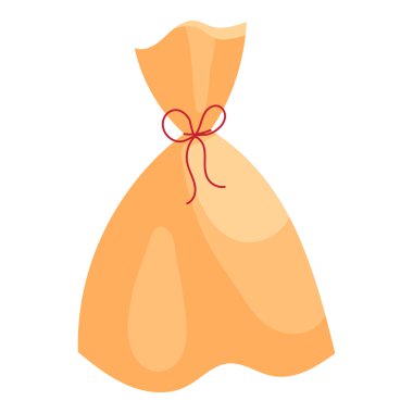 Noel Baba çanta simgesi, karikatür tarzı