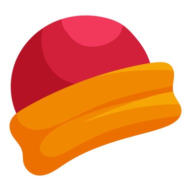 Noel Baba şapkası Icon, karikatür tarzı