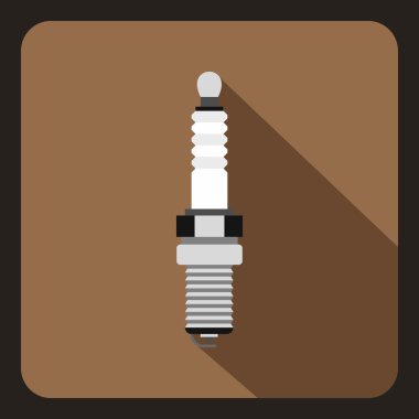 Araba mum simgesi, düz stil