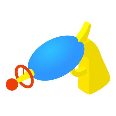 Su tabancası ikonu, çizgi film tarzı.