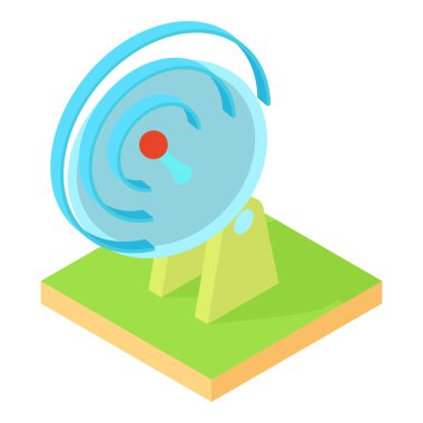 Internet simgesini, karikatür tarzı istasyonu