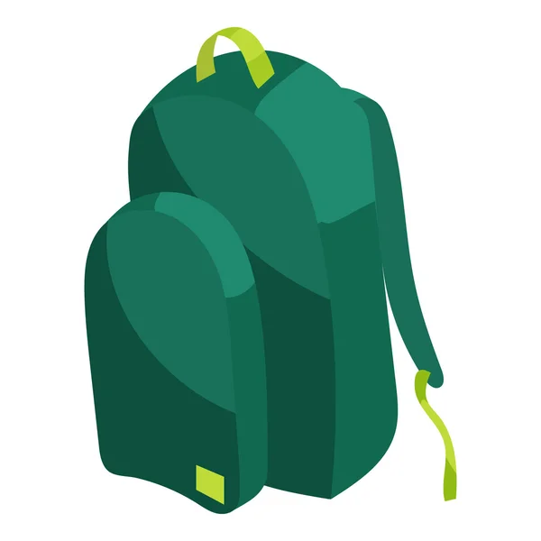 Ícone de saco escolar, estilo dos desenhos animados — Vetor de Stock