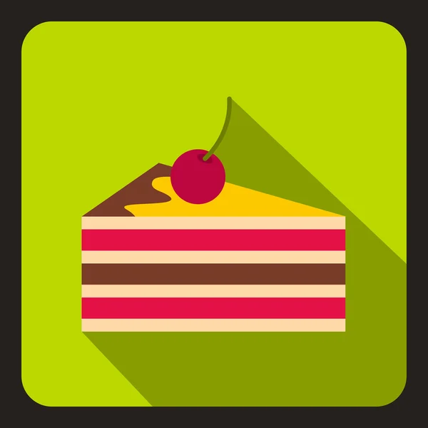 ケーキのアイコンやフラットスタイル — ストックベクタ