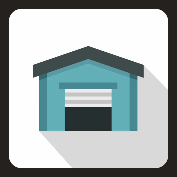 Garage icon in flat style — Stock Vector